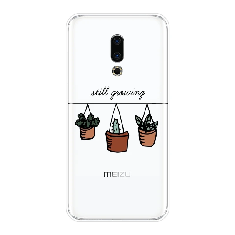 Мягкий силиконовый чехол с изображением кактуса и флоры для телефона Meizu U10 U20 Pro 6 7
