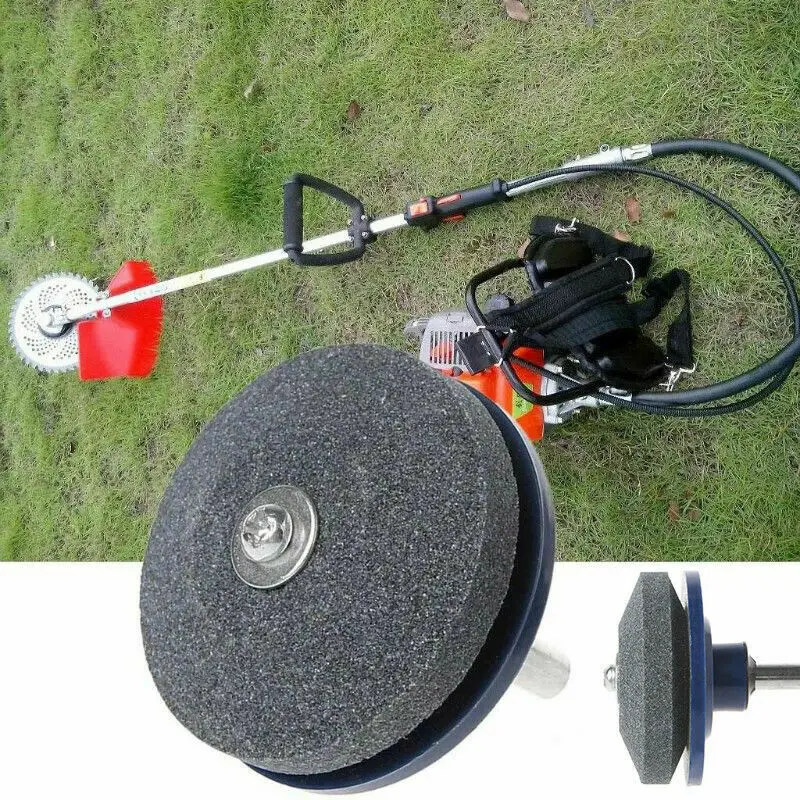 

50MM Faster Blade Sharpener Lawn Mower Universal Grinding Rotary Drill Cuts Lawnmower Blade Sharpener