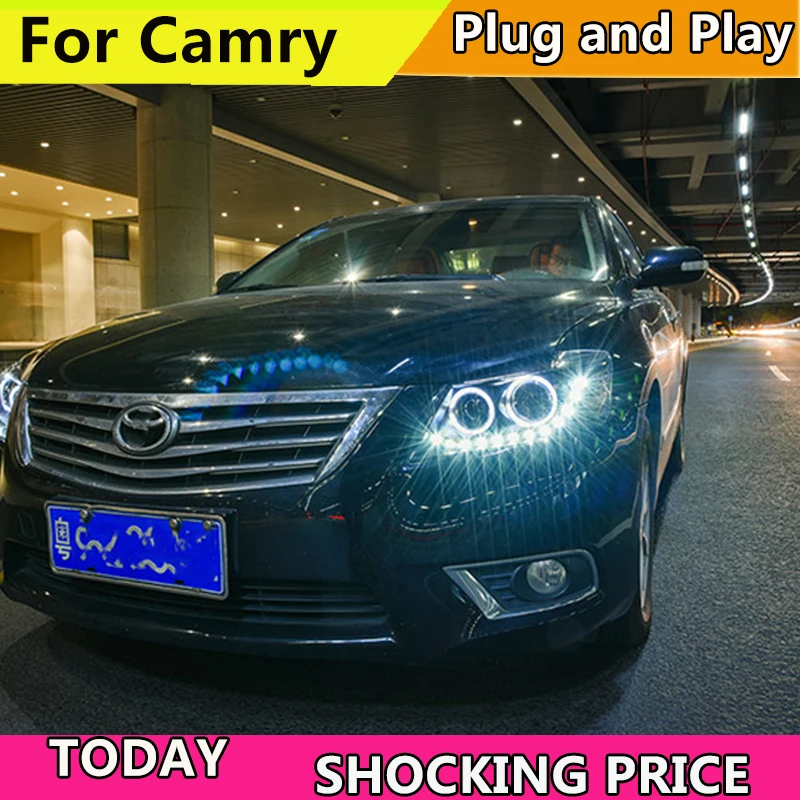 

doxa Car styling for Camry Headlights 2009-2011 LED Headlight DRL Lens Double Beam H7 HID Xenon Car Accessories