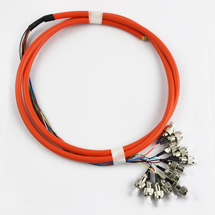 Бесплатная доставка 12 ядерный 1 5 м многомодовый OM2 FC/UPC Bunchy Bundle Pigtail мм волоконно