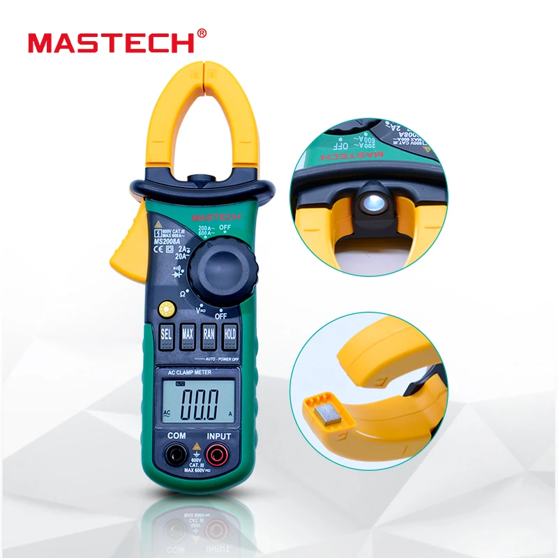 Цифровой измеритель напряжения MASTECH MS2008A автоматический расстояния амперметр
