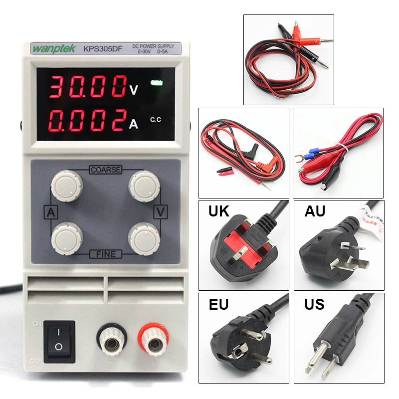 Wanptek KPS305DF светодиодный цифровой Регулируемый переключатель источник питания