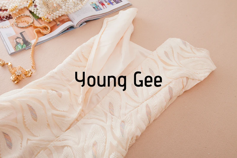 Young Gee/женские вечерние платья 2018 лето осень Красное Кружевное цветочное