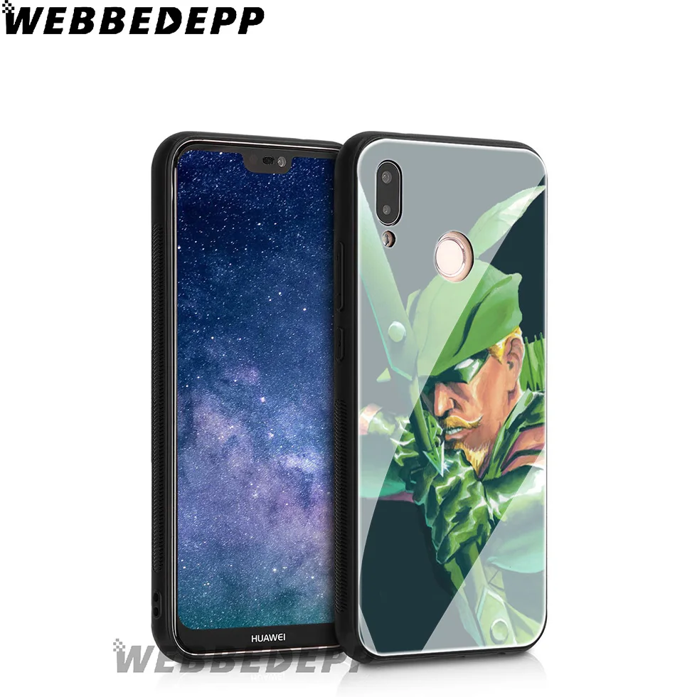Чехол из закаленного стекла WEBBEDEPP Green Arrow Tv для Huawei Mate 20 P20 P10 P Smart 2019 2018 &amp Honor 10 9 8X 7A