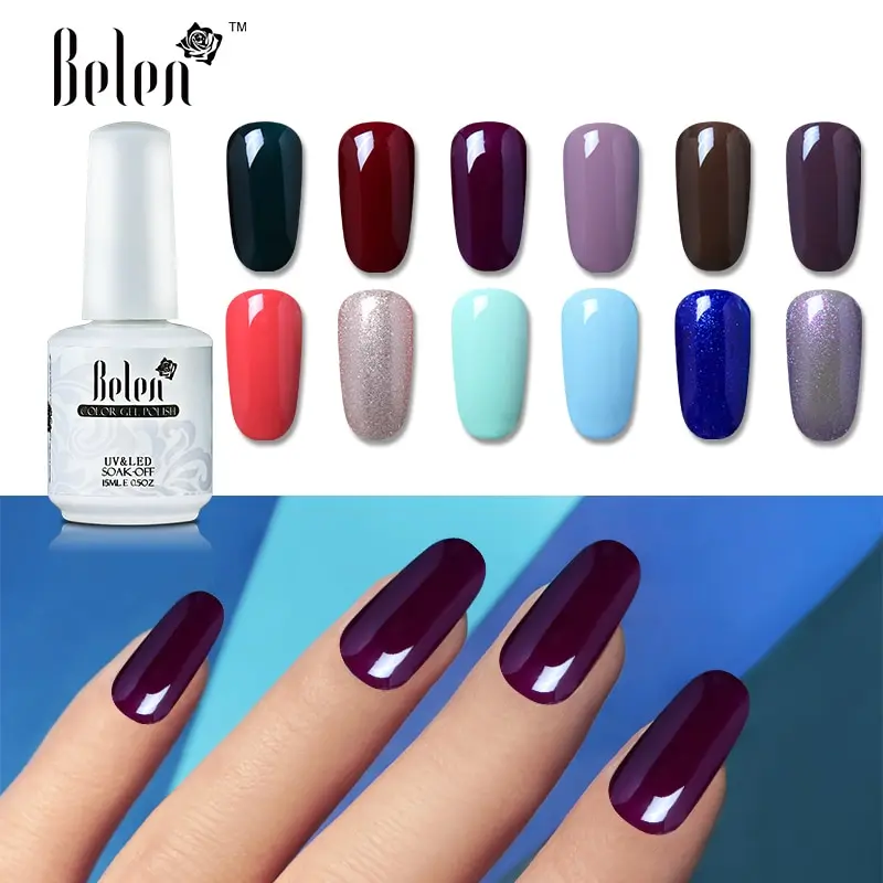 Белен 15 мл отмачиваемый УФ-гель для ногтей Полупостоянный гель цвета УФ