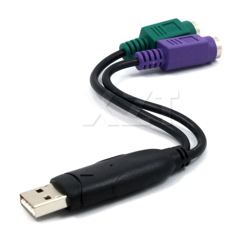 20 шт. для клавиатуры мыши компьютера USB к PS2 PS/2 Удлинительный кабель адаптер Y