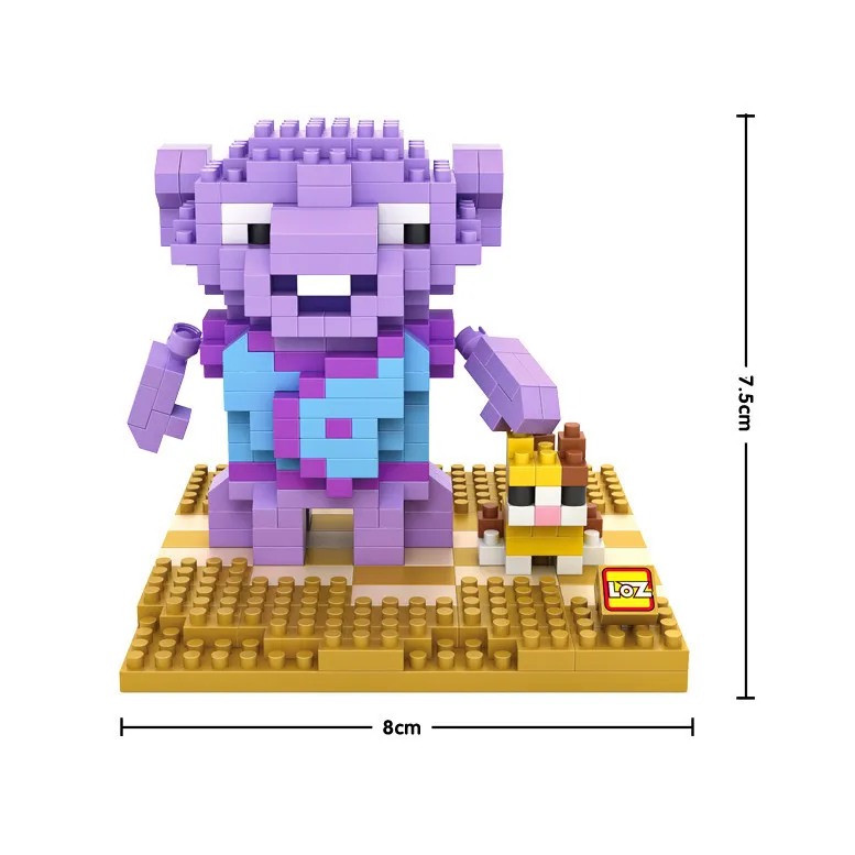Завод Nanoblocks Дома Серии Пластиковые Мини Блоки LOZ Мультфильм DIY Строительство