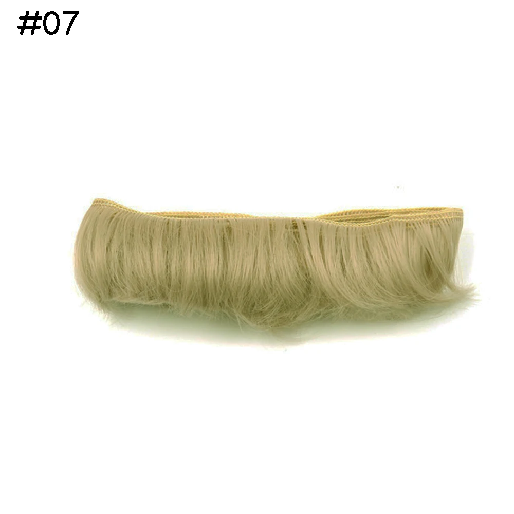 Short Curly Wigs Мода 25 см* 100 см кукольные парики/волосы refires волосы черный золотой коричневый зеленый прямой парик толстые волосы для 1/3 1/4 аксессуары для кукол - Цвет: Short Curly Wigs