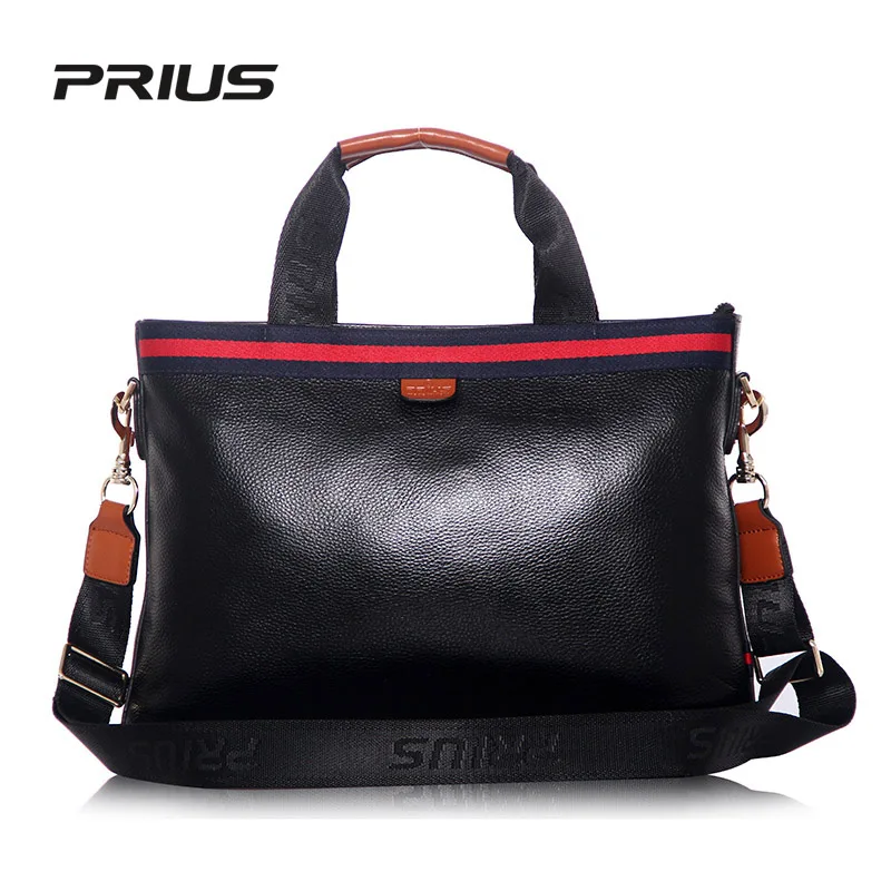 

Promotion Simple Dot Famous Brand Business Men Briefcase Bag Luxury Leather Laptop Bag Man Shoulder Bag bolsa maleta
