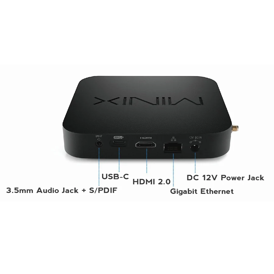 Промышленная ТВ приставка MINIX NEO X39 HDR/4K плеер 64 битный 4 ГБ/32 ГБ mit Android 7.1.2 с SOC RK3399