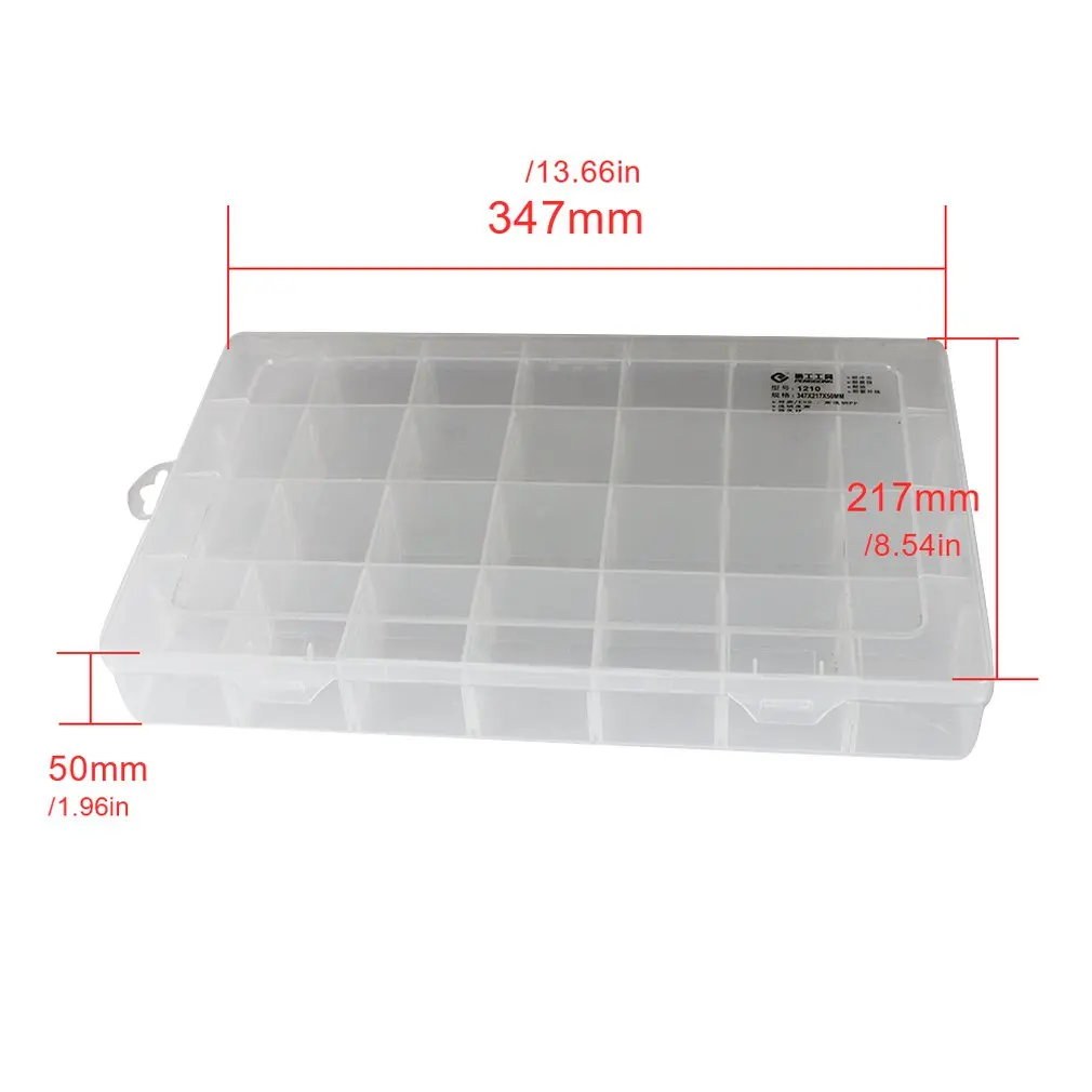 

1210 Plastic Tool Box Transparent Toolbox Electronic Components Screw Storage Box Electronic Plastic Parts Tool Boxes Drop Ship