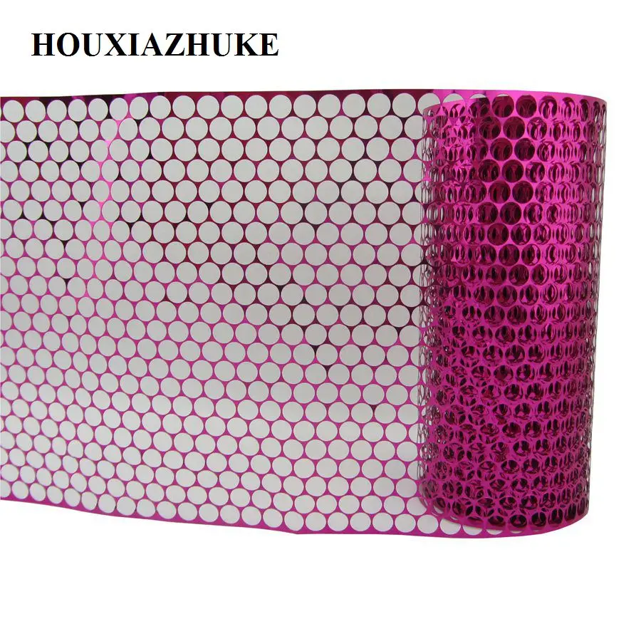 25 ярдов в рулоне 6 мм с круглыми отверстиями блестками сетчатая лента для