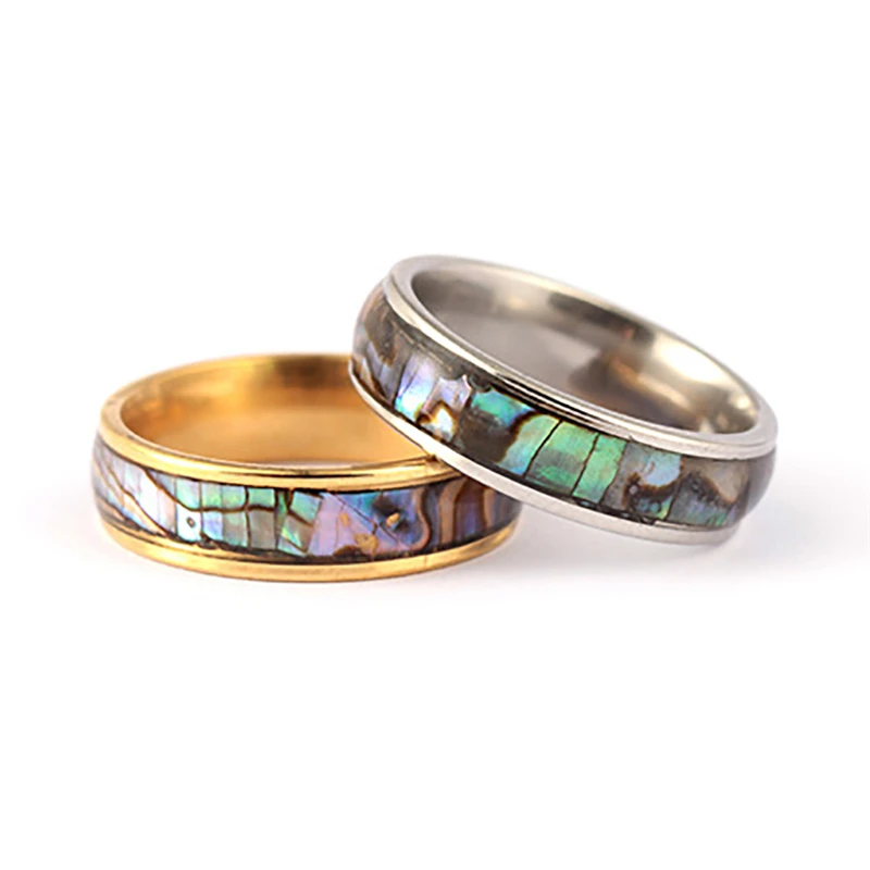 Модные кольца на палец в виде ракушки серебряные/золотые из нержавеющей стали