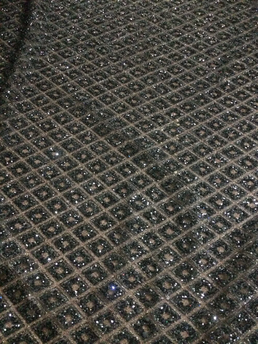 Приклеенная блестящая Тюлевая сетчатая ткань кружевная с блестками и бусинами