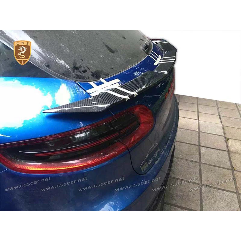 Задний спойлер из углеродного волокна, крыло багажника, подходит для Porsche Macan-заднее крыло автомобиля, Стайлинг, авто модифицированные аксессуары