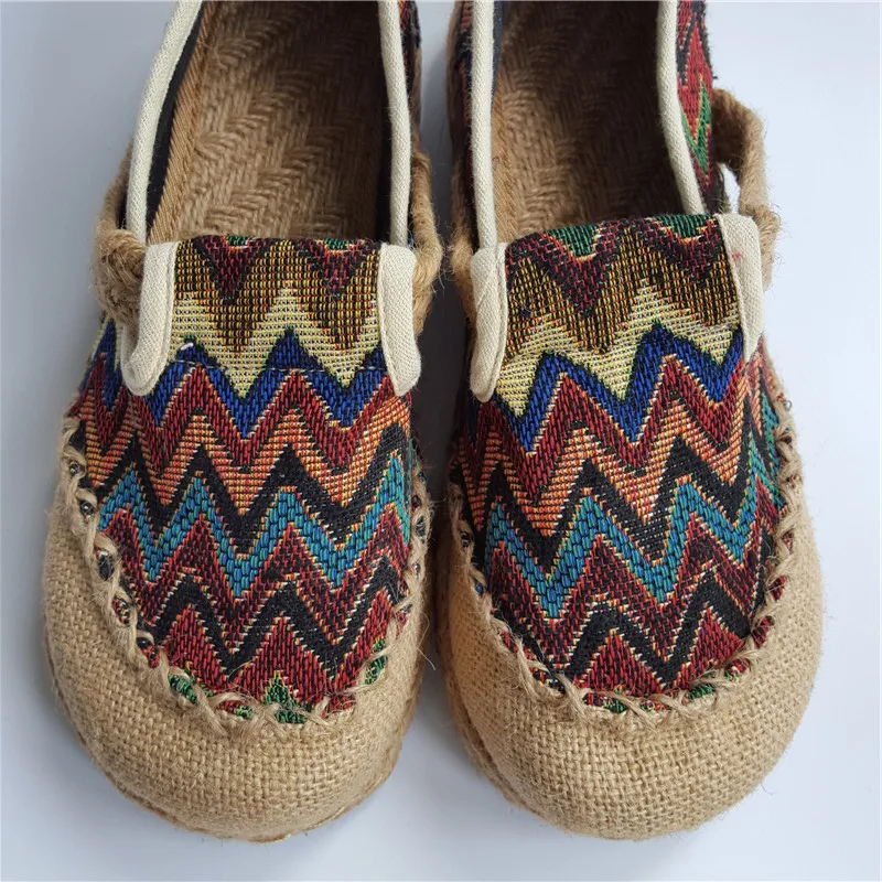 Женские туфли-лодочки ручной работы повседневные туфли в рыбацком стиле