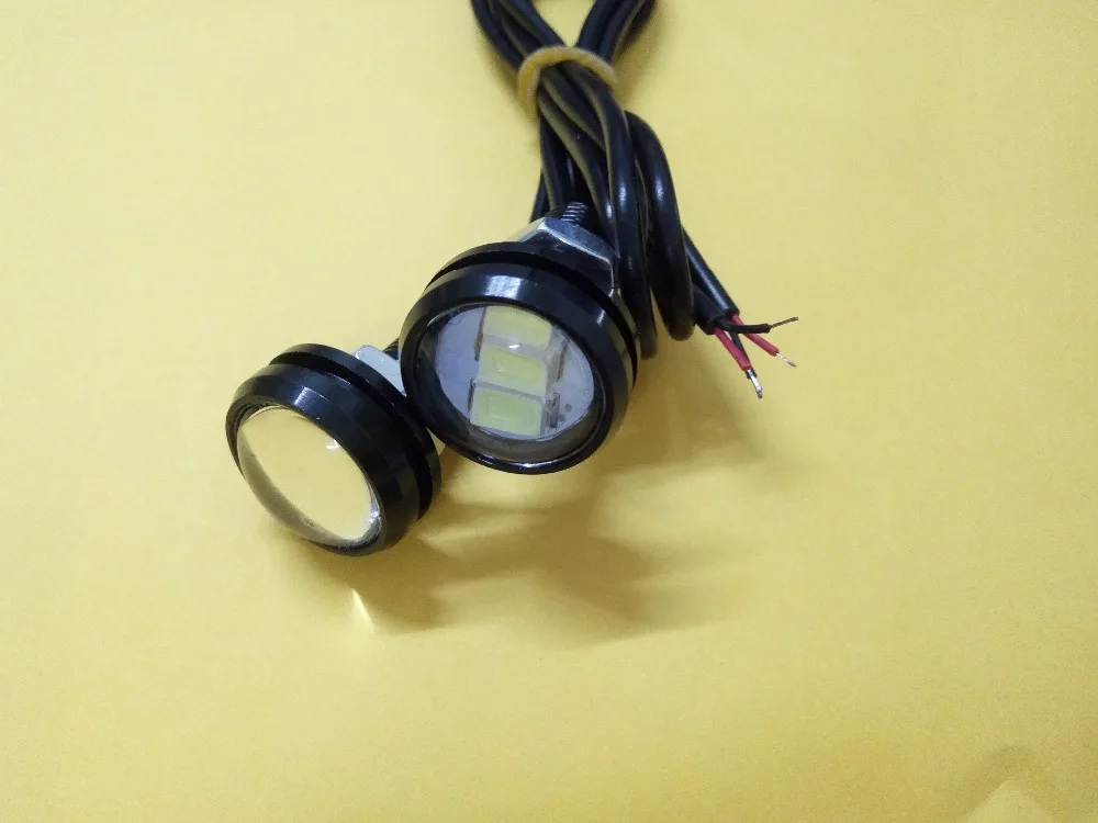 CARLITS, 2 шт., автомобильный DRL Eagle Eye Светодиодный дневной ходовой светильник, мотоциклетный винтовой светильник, водонепроницаемый 5630SMD автомобильный Стайлинг