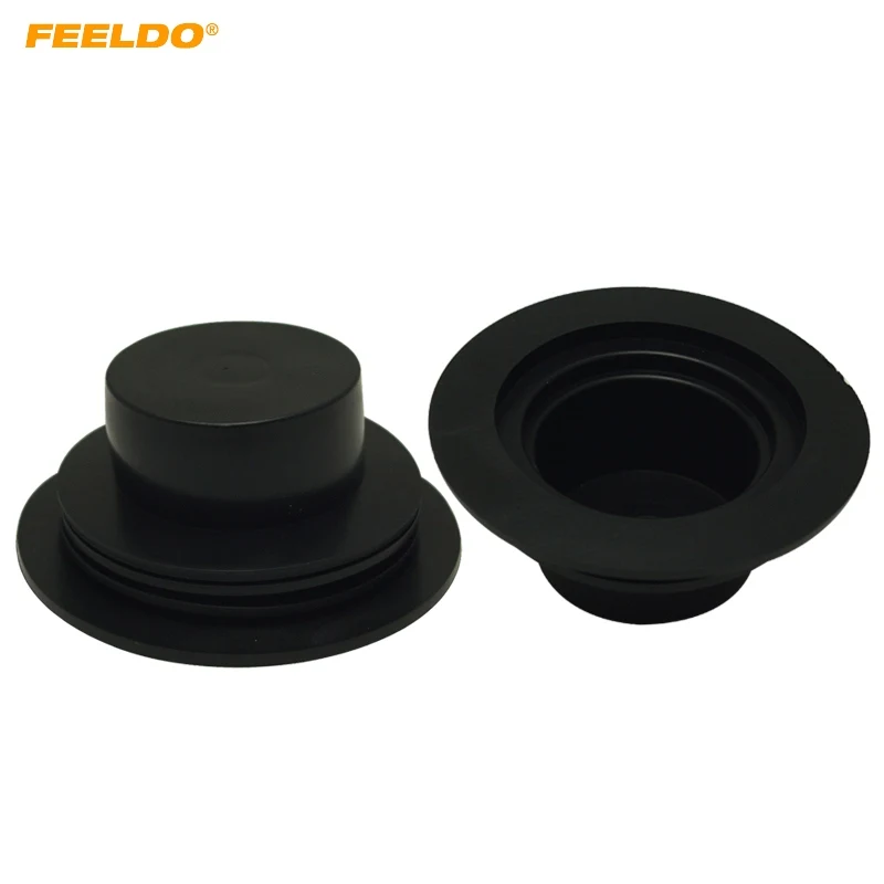 

FEELDO 2Pcs Universal Car HID LED Headlight Kit Dustproof Cover Rubber Waterproof Sealing Cap Headlamp Covers #5576