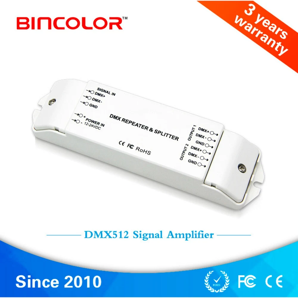 Ретранслятор мощности сигнала BC 812 DMX512 усилитель DMX 1 2 канальный выход сплиттер