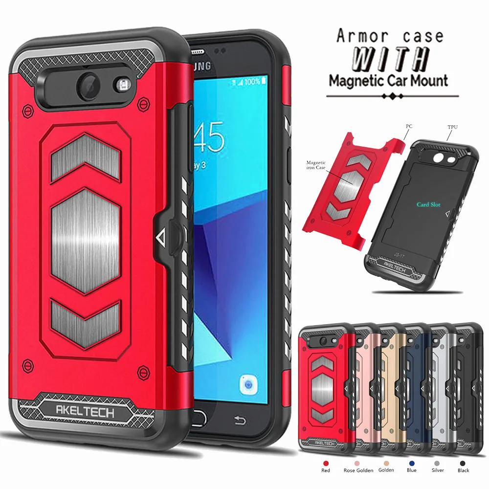 Магнитный армированный чехол для Samsung Galaxy J7 V J727V/J7 Perx J727P/J7 Sky Pro/J7 2017/Halo|Бамперы| |