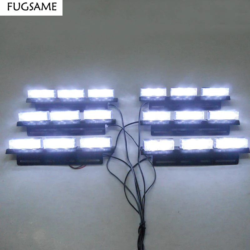 FUGSAME супер яркий 6*6 LED автомобиль Грузовик Лодка вспышка стробоскоп снег дождь