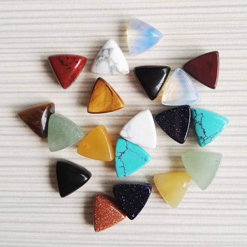 Мода треугольник из бусин 10 мм браслеты с подвесками натурального камня бусины