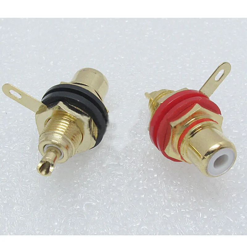 Пара разъемов типа банан позолоченная медь RCA штекер стерео усилитель для