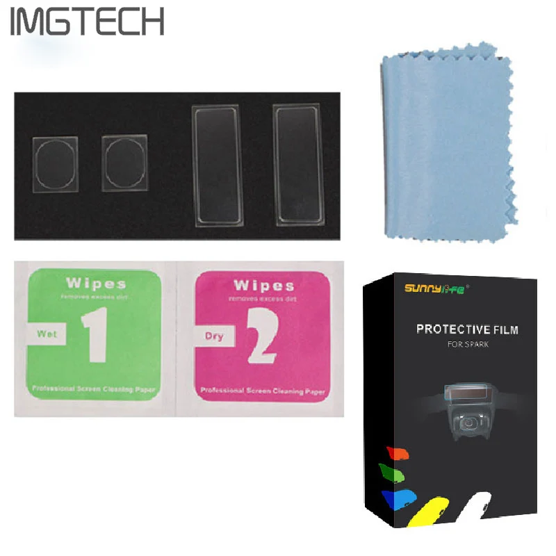 Защитная пленка для объектива камеры DJI Spark 4 шт./компл. корпуса дрона Гибкая