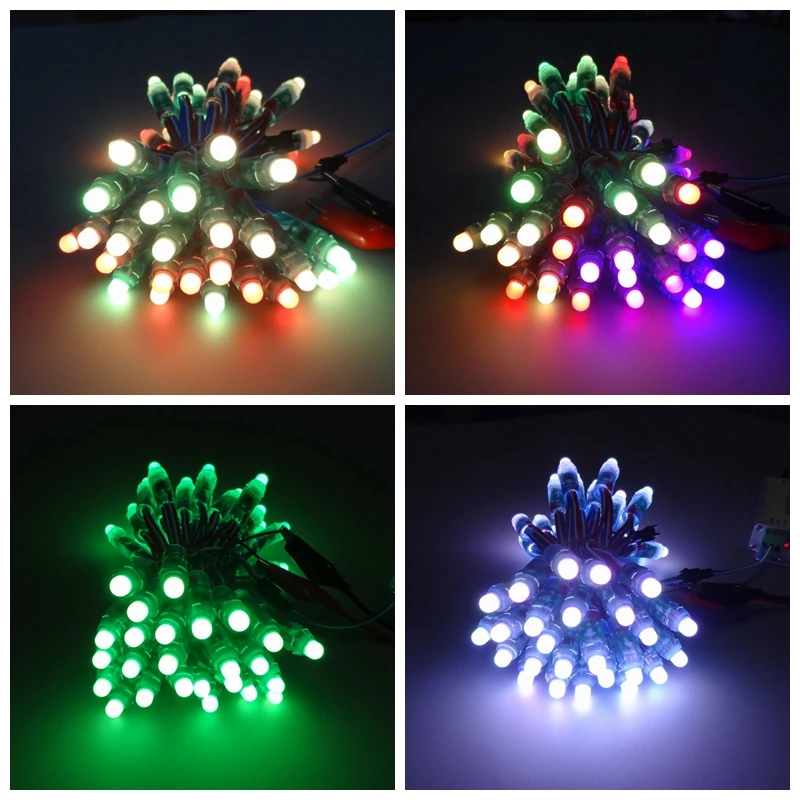 1000pcs 12mm WS2811 2811 IC RGB Led Module String Waterproof DC12V Digital Full Color LED Pixel Light wholesale | Лампы и освещение
