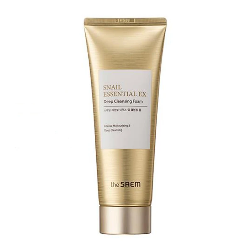 THE SAEM Snail Essential EX пена для глубокого очищения 150 мл с улиточным коллагеном