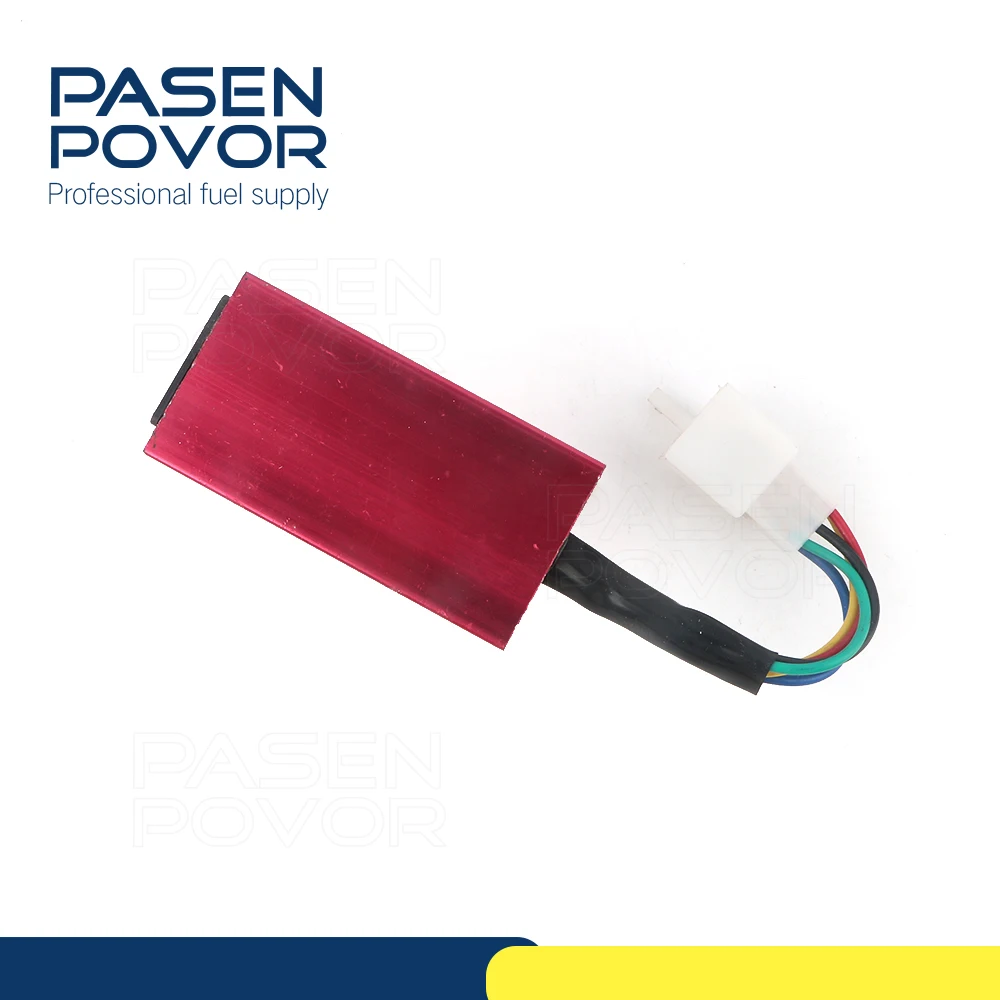 Pasenpovor CDI гонки Коробка для 110 125 CC Красный 5 pin Аксессуары мотоциклов|Зажигание