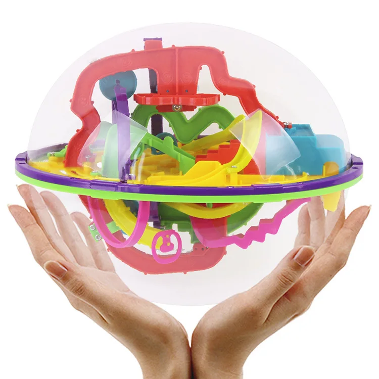 208 шагов 3D волшебный Интеллектуальный шар мраморная головоломка игра Perplexus