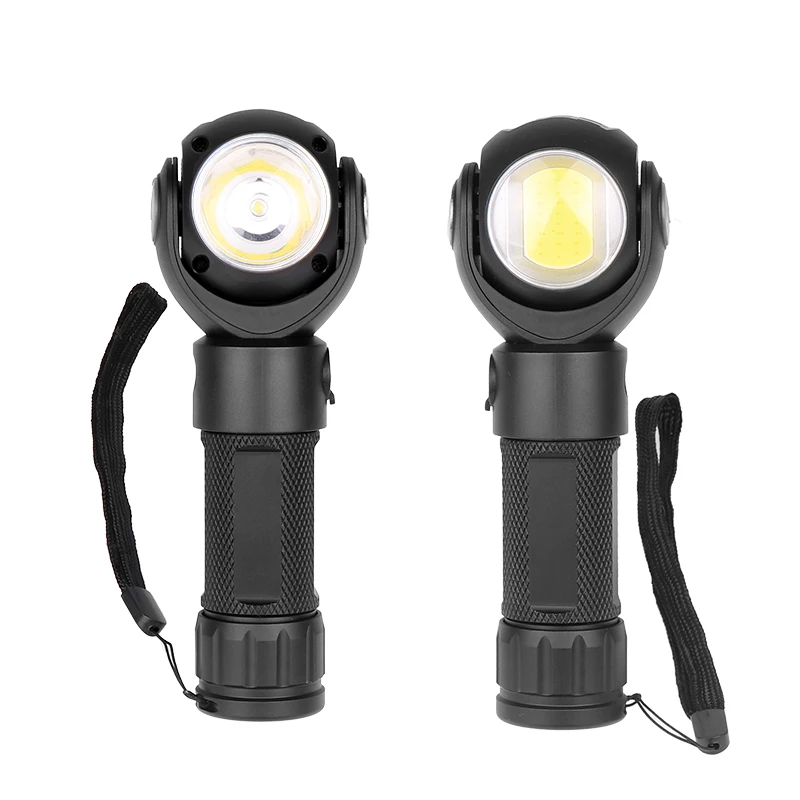 Фонарик XANES 1315 T6 + COB 7 режимов вращающаяся на 360 ° головка магнитный фонарь с