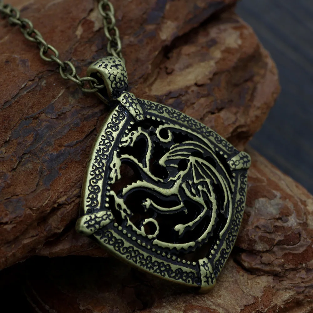 Ожерелье Таргариенов в виде домика дракона | Украшения и аксессуары