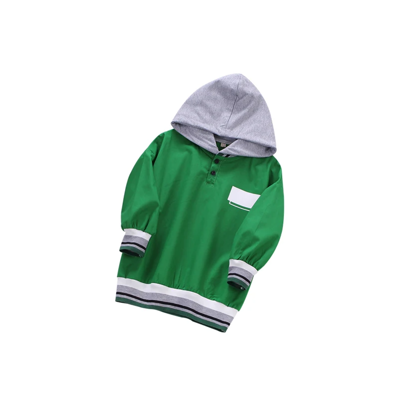 Girls coat 2019 spring new children's hooded thin section sweatershirt casual wild loose jacket tide girl | Детская одежда и