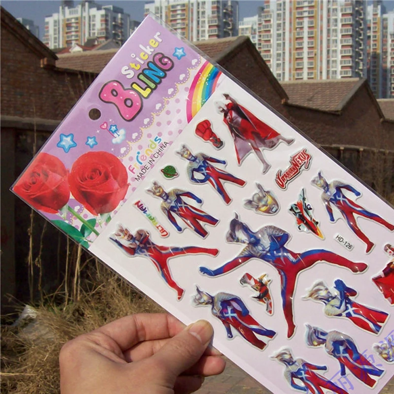 Ultraman ultman outman наклейка с украшениями 3D пузырьковые наклейки скрапбукинга для
