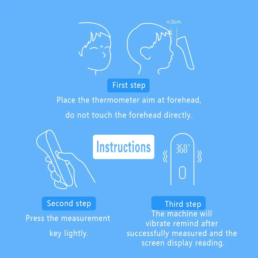 XIAOMI iHealth цифровой инфракрасный термометр Детский термометр бесконтактный лоб термометр скорость электронный термометр