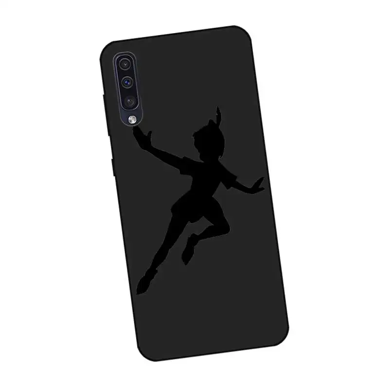 P164 в стиле Питер Пэн Черный силиконовый чехол для samsung Galaxy A6 A7 A8 A9 A10 A30 A40 A50 A60 A70 A80 A90