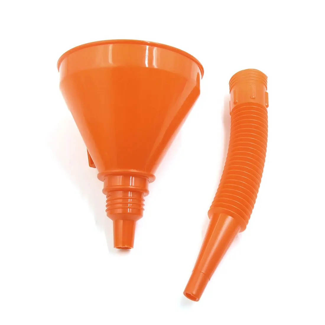 

uxcell Orange Plastic Flexible Spout Filter Motorcycle Gas Oil Water Fuel Funnel
