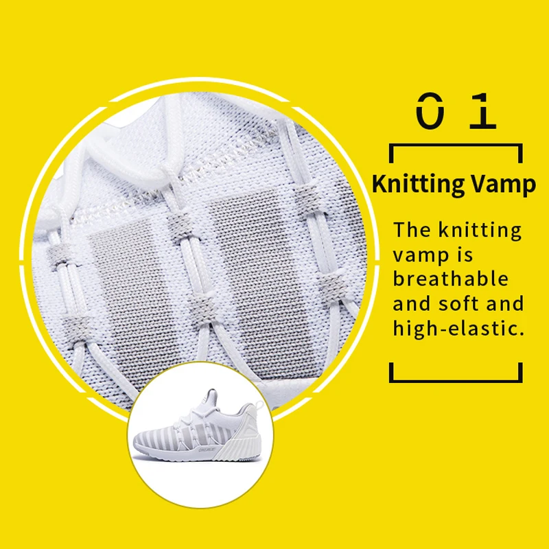 ONEMIX Women Running Shoes Sneakers Comfortable Knitting Sports Shoes White Increasing Height Platform Casual Shoes for Women