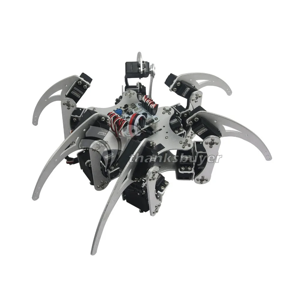 Полный комплект контроллера и MG996R Servos 18DOF алюминиевый шестиугольный робот паука