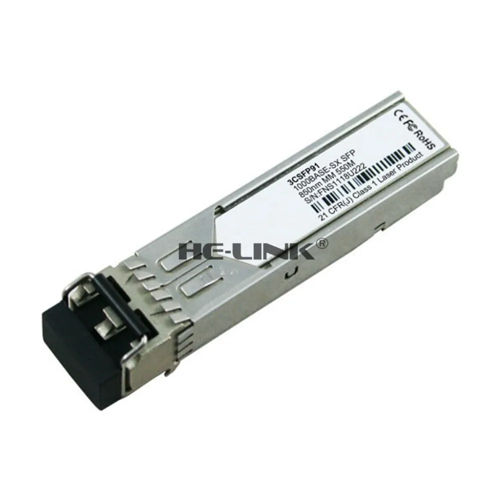 3CSFP91 SFP 1000BASE SX (LC/550m/Нм/многорежимный) (совместим с 3Com)|sfp| |