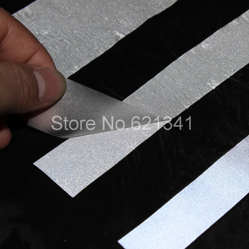 Светоотражающая термопленка не эластичная предупреждающая клейкая лента из