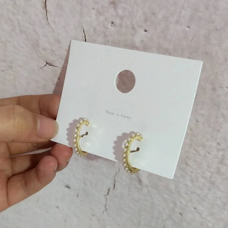eeglee Fashion Pearl Earrings Letter For Women Earing Ladies Accessories Jewelry Korean orecchini donna | Украшения и аксессуары