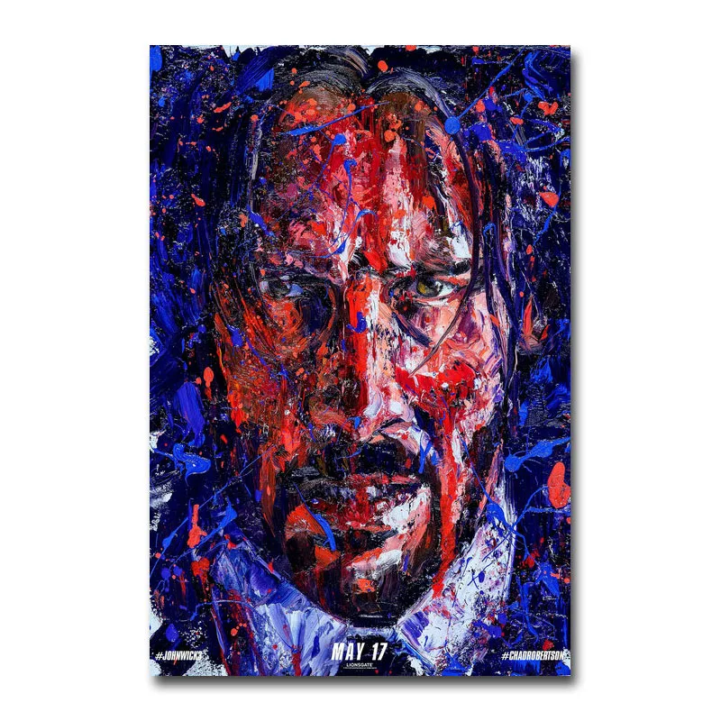 John Wick Chapter 3 холст постер картина на стену Рисунок 20x30 60x90 см декоративные обои для