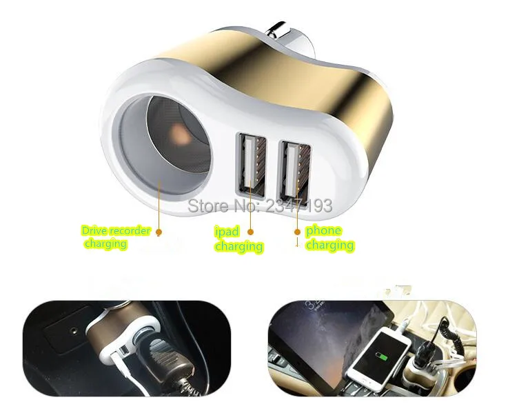 Автомобильный Стайлинг Iphone 5S 6 4S 5 7 XIAOMI HUAWEI Samsung USB Автомобильное зарядное