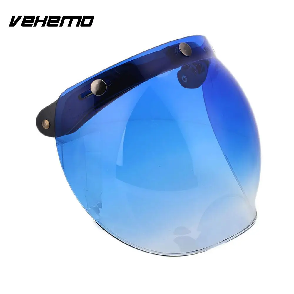 Защитный козырек для мотоциклетного шлема VEHEMO раскладной с зеркальными стеклами