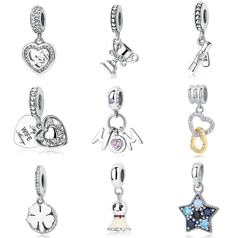 Сделай Сам бисер с сердечком и надписью для ювелирных изделий подходит шармов