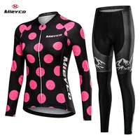 2022 women spring long cycling clothing mtb bicycle wear ropa ciclismo mieyco style race quick dry cycle clothes bib short pants