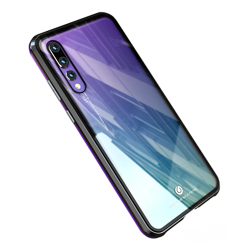Роскошный полный корпус Магнитный чехол для huawei P20 Pro чехол 360 прозрачное стекло задняя откидная крышка для huawei P20Pro чехол противоударный